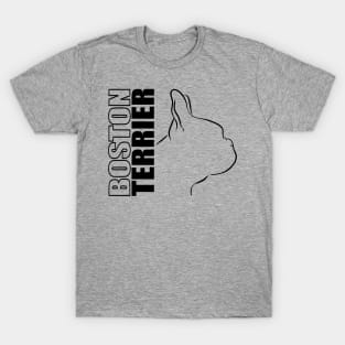 Boston Terrier profile dog lover Bostie T-Shirt